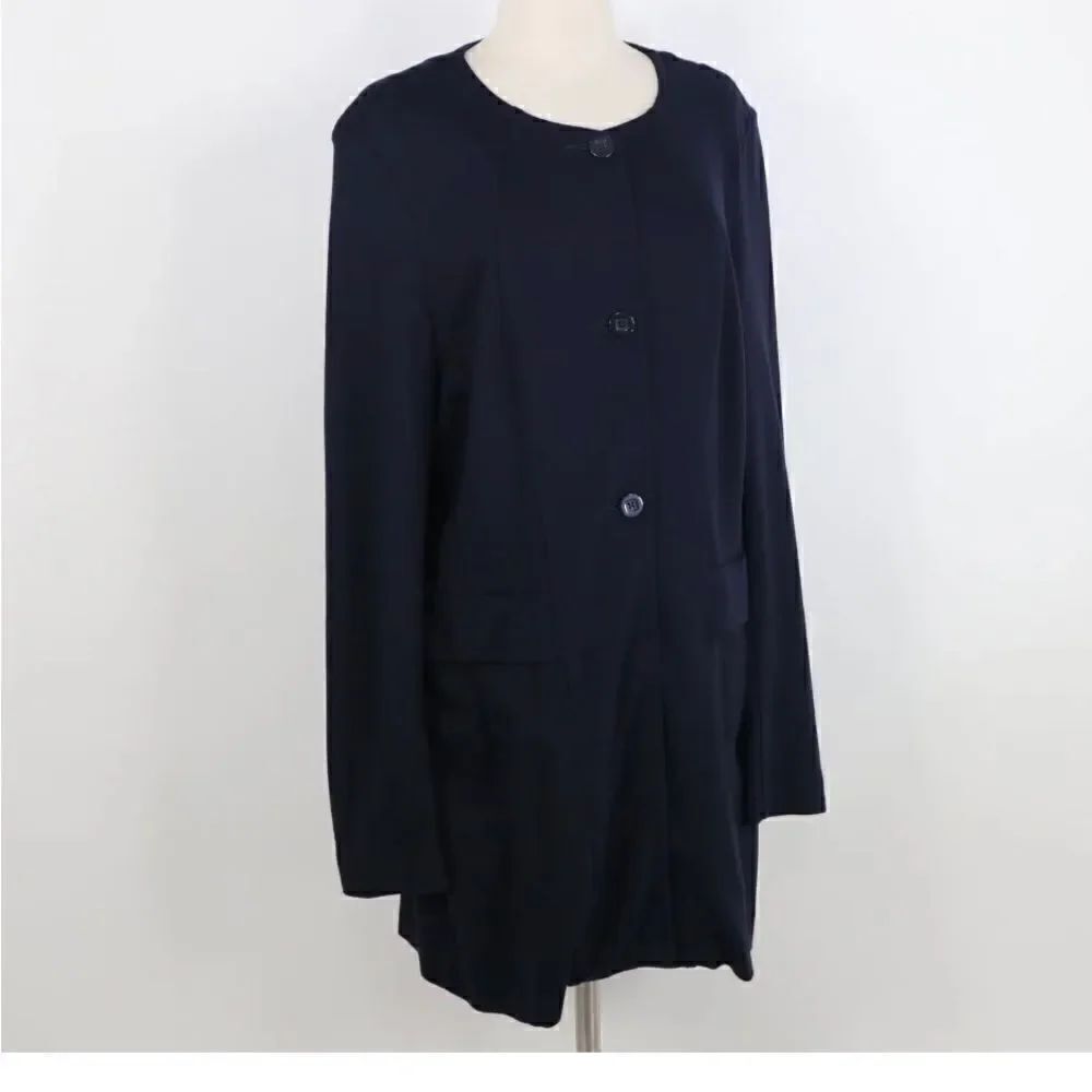 Cabi Lido Navy Blue Button Front Jacket S #5093 - Picture 8 of 8